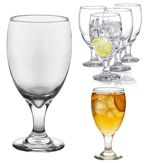water goblet drinking glasses for party rentals Simply Seated Dallas