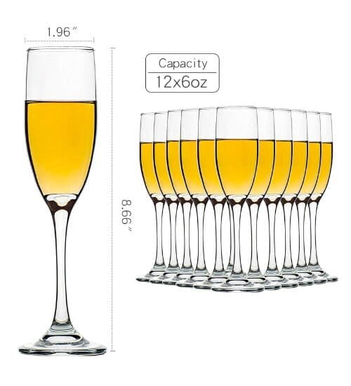 champagne flutes drinking stemware glasses for party rentals Simply Seated Dallas